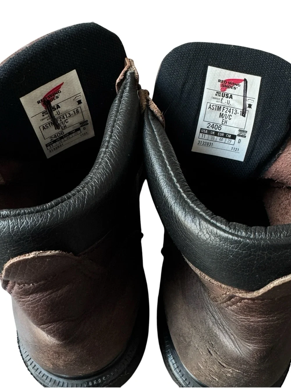 Red Wing 2406 Mens Supersole 2.0 Steel Toe Work Boots Made In USA Size 11